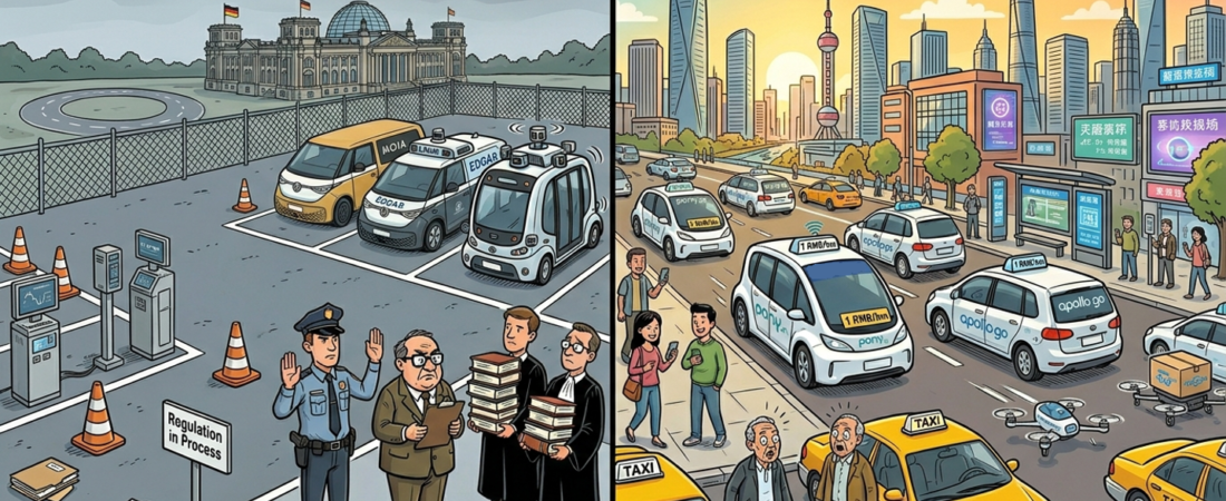 Ghost rider Europe: While Germany regulates, China and the U.S. accelerate on Robotaxis
